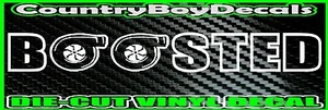 BOOSTED VINYL DECAL STICKER Car Truck Turbo Boosted 4X4 Diesel Funny Boost 4x4 - Bild 1 von 2