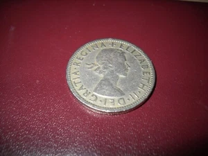 1957 Regina + Elizabeth 11 Zwei-Schilling-Münze - Bild 1 von 2