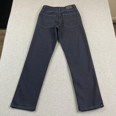 Pantalones de mezclilla vintage Guess para hombre 30x32 rectos lavado oscuro azul índigo preppy Y2K Foto 1 de 4