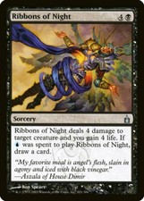 FOIL Ribbons of Night | MtG Ravnica: City of Guilds | ENG | Lightly Played