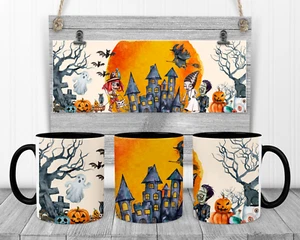 Halloween Scene Mug V2 great for Halloween, Tea Coffee Mug Hot Chocolate - Picture 1 of 10