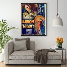 The Mummy Horror Retro Movie Poster Cult Classic Wall Art Boris Karloff