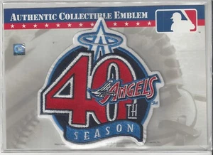 2000 Anaheim Angels 40th Season Anniversary Patch Official Sleeve Size MLB Pkg - Picture 1 of 2