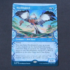 Mockingbird (Vitrina) 305 NM MTG Bloomburrow Raro - Imagen 1 de 2