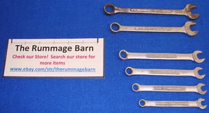 5 vintage SEARS CRAFTSMAN --- SAE COMBINATION WRENCHES -- ASSORTED V VV - Picture 1 of 3