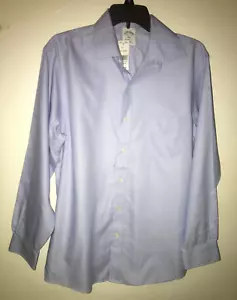 Brooks Brothers Regent Fit Non Iron Dress Shirt 15 1/5 (32-33) Blue Cotton New - Picture 1 of 8