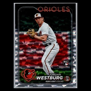 2024 Topps Update Series – #US125 Jordan Westburg RC Silver Crackle Foilboard - Picture 1 of 2