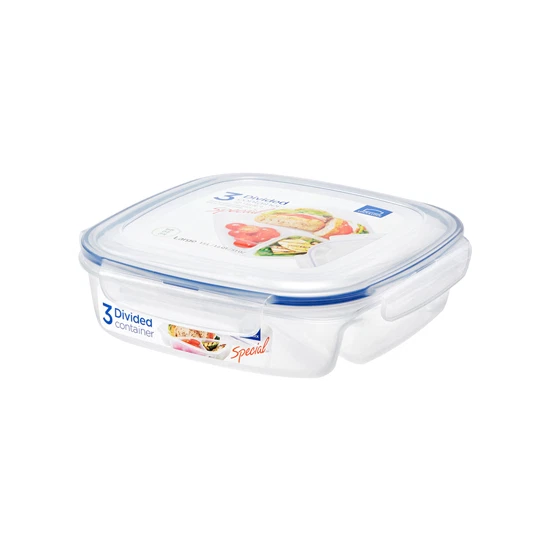 LOCK&LOCK Sandwitch Container 3 Divided Food Share Storage AIR Tight 1.5L/750ml - Image 1 of 1