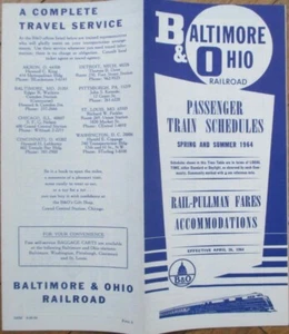 Baltimore and Ohio 1968 Railroad Time Table, Times Tables Timetable B O - Bild 1 von 2