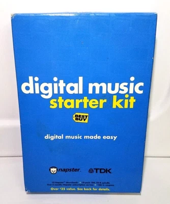 Napster / Best Buy Digital Music Starter Kit TDK CD-R NEW SEALED - Image 1 of 3