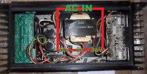 2x 34V 68V balanced symmetrical transformer power amplifier audio alesis ra 100 - Picture 1 of 1
