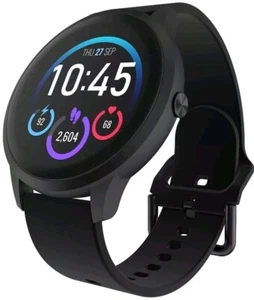 iTech Elite 3 Smart Watch Fitness Tracker Unisex Adult , Black , Silicone Strap - Picture 1 of 7