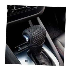 Car Gear Shift Knob Cover, Automotive Manual Stick Shifting Handle Gear Black - Picture 1 of 7
