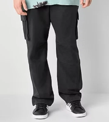 Arizona Jean Co Men's Big & Tall Relaxed Flex Cargo Pants Size 3XL Straight Leg - Image 1 of 4