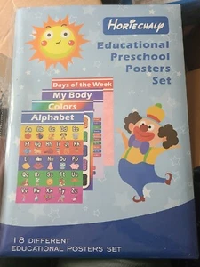 Educational preschool poster set of 18 - Picture 1 of 5