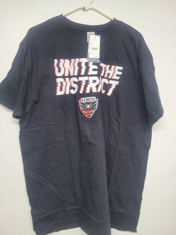 DC United T-Shirt, MLS Soccer, Men's, 2XL, Black, New in package Cover