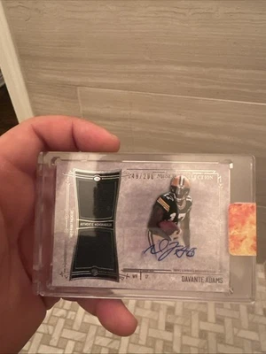 2014 Topps Museum Collection - Signature Swatches RPA Davante Adams /200 Packers - Image 1 of 4