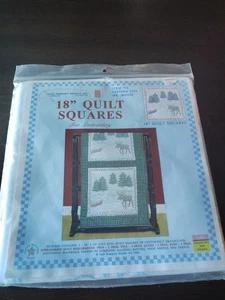Jack Dempsey Nadelkunst 18" Quilt Quadrate Weihnachten Winter Neu in Verpackung # 320 - Bild 1 von 3