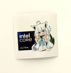 1 Pc Anime Ayame Character Computer  Sticker  Label Logo Decal Intel Core Ultra - Bild 1 von 1