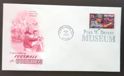 32c Bear Bryant # 3148  FDC 1997 Artcraft - Image 1 of 2