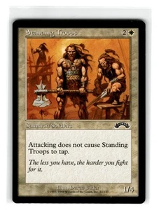 MTG Magic The Gathering Standing Troops Common Heavily Played - Picture 1 of 2