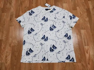 Футболка Polo Ralph Lauren XXL классический крой яхт-клуб лодка парусный якорь RLYC - Изображение 1 из 4