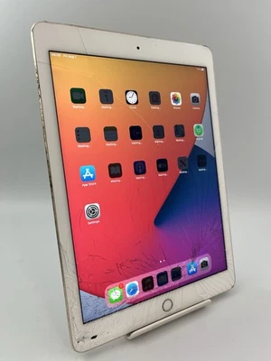 Apple iPad Air 2 A1566 Gold Wi-Fi 16GB 9.7" 8MP iPadOS Tablet Cracked - Image 1 of 4