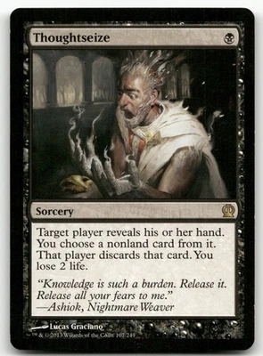 Thoughtseize #107 (NM) Theros THS Magic MTG - Image 1 of 2
