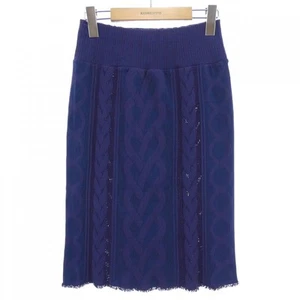 Gonna plissettata blu viola con pieghe Please PP44LG954 taglia 3 grado B - Foto 1 di 7