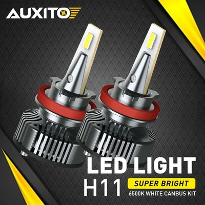 AUXITO H8 H9 H11 LED Headlight Low Beam Bulb 72W CANBUS Kit 16000LM SUPER BRIGHT - Image 1 of 4