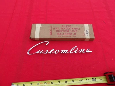 Ford 1952 Customline emblema escritura placa de identificación nos ba-16098-b Foto 1 de 4