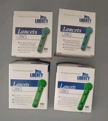 Liberty Lancets 28G- 400ct (4 boxes of 100ct) - Image 1 of 2