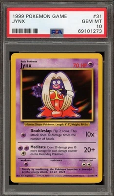 Pokemon Jynx Base Set Unlimited #31 PSA 10 Gem Mint - Image 1 of 2