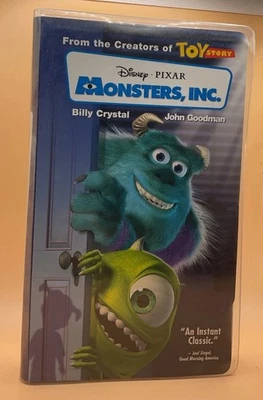 Monsters, Inc. VHS 2002 Disney Clamshell Blue Tape *Buy 2 Get 1* - Image 1 of 3