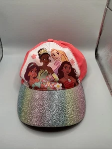 Disney Princess Girls Ball Cap Silver Sparkle Rim - Picture 1 of 3