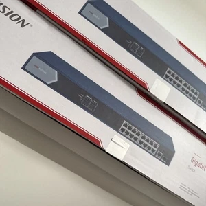 2 x Hikvision DS-3E0518P-E 16 Port +1000mbps Auto Gigabit Unmanaged POE Switch - Picture 1 of 1