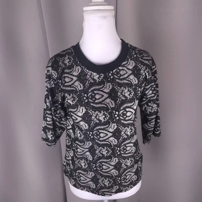 Topshop Suéter Mujer 2 XS Negro Tejido Pullover Cachicho Suave Elástico Foto 1 de 4