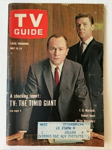 TV Guide May 18 1963 DEFENDERS E G Marshall Robert Reed Dr. Kildare CT. Edition - Bild 1 von 4