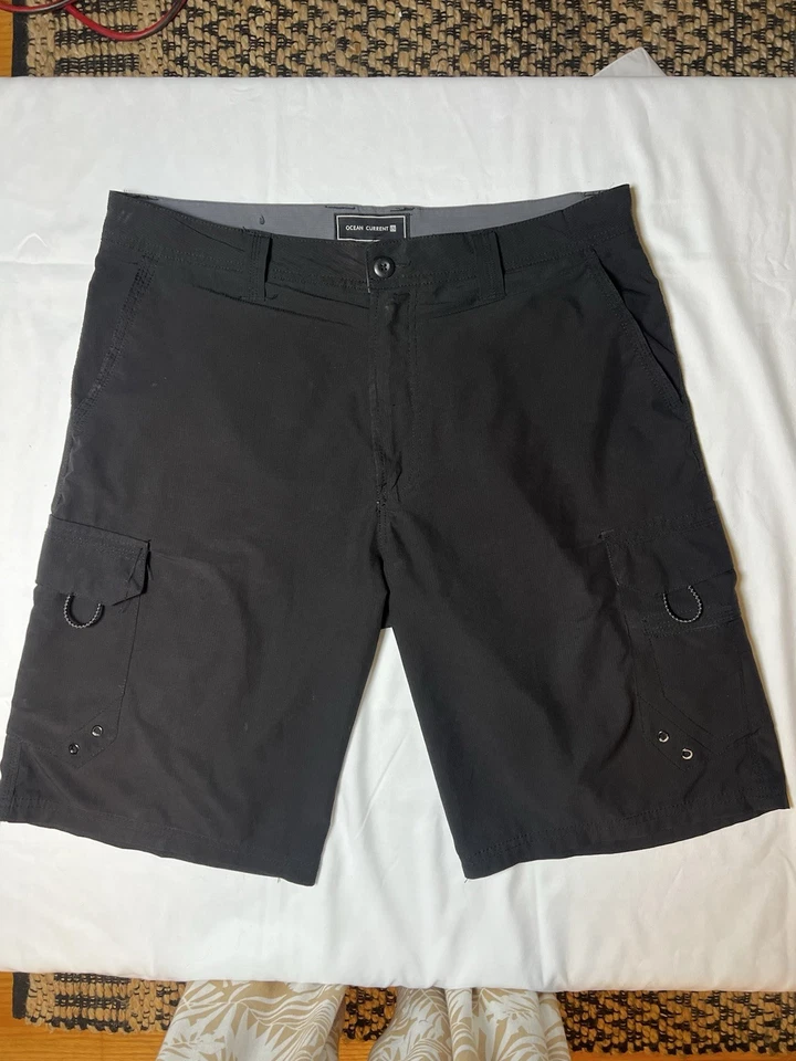 Bañador Ocean Current para hombre 36 negro 6 bolsillos longitud playa 20 Foto 1 de 4