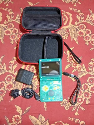 Transparent Clear Emerald Green Nintendo Game Boy Advance SP, new shell. - Image 1 of 4