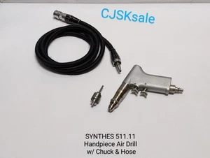 Synthes 511.11 Handstück Druckluftbohrmaschine mit Bohrfutter & Schlauch orthopädisch (gebraucht). - Bild 1 von 13