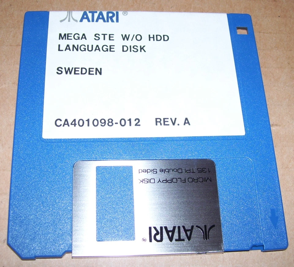 Atari Mega STE Computer SWEDISH Language Disk W/O HDD CA401098-012 - Image 1 of 1