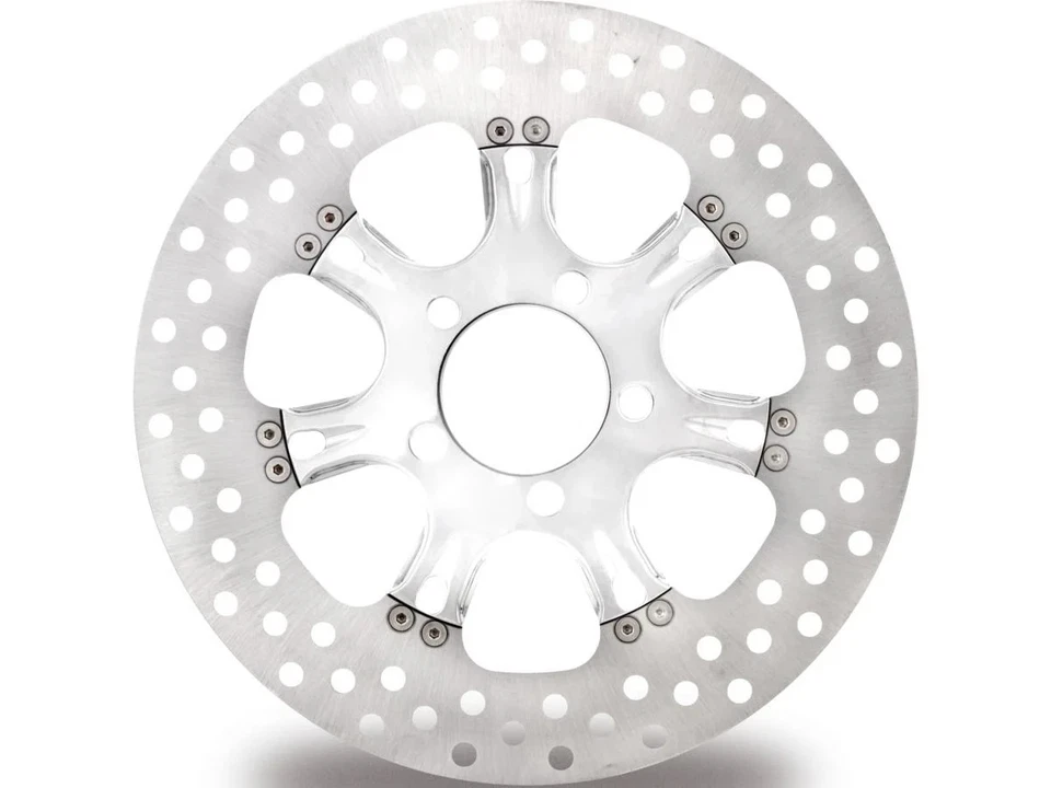 Performance Machine Moto Motorcycle Virtue Rear Brake Rotor Chrome - 11.8 Inch - Image 1 of 1