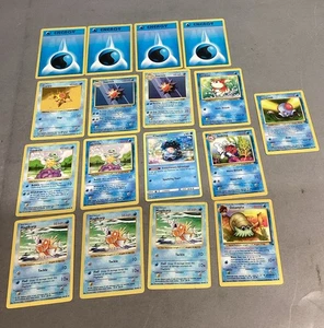 Lot Of 17 Pokémon Trading Cards - Energy, Starmie, Squirtle, Magikarp  - Afbeelding 1 van 12