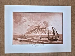 Sicilia Isola Stromboli Vulkan Äolisch Houel Malerische Reise 1782 Nachdruck (1) - Bild 1 von 1