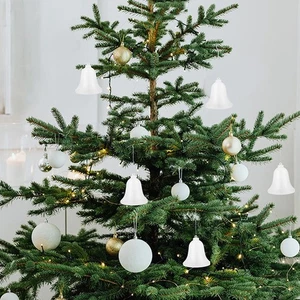  5 piezas adornos de plástico transparente rellenables en forma de campana de Navidad hágalo usted mismo - Imagen 1 de 12