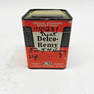1952-1951-1954 HENRY J 6 CYLINDER VACUUM ADVANCE NOS DELCO REMY#1116067 #1110231 - Image 1 of 4