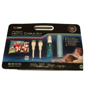 WireLogic HDTV Cable 12ft High Speed HDMI Definition Performance CleanScreen Kit - Picture 1 of 12