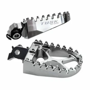 Tusk Billet Race Foot Pegs With Springs – Fits: Kawasaki KLR650 1987–2025 - Picture 1 of 2