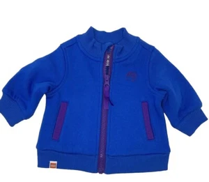 Lego Boys Newborn NB Blue Logo Zip Front Jacket - Picture 1 of 6